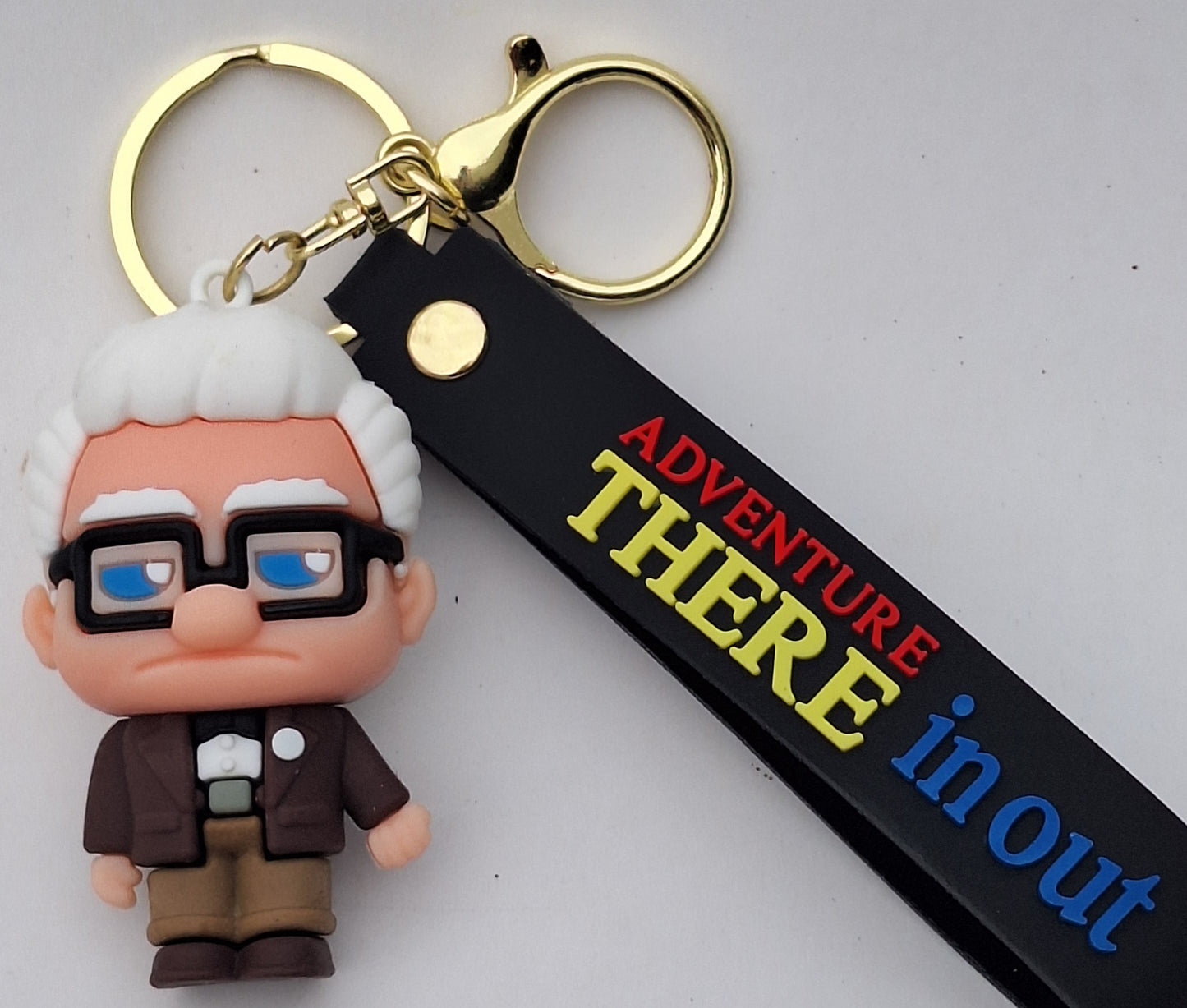 Llaveros colgantes "Up, Una Aventura de Altura" | abuelito "Carl " | NicoTap Ventas