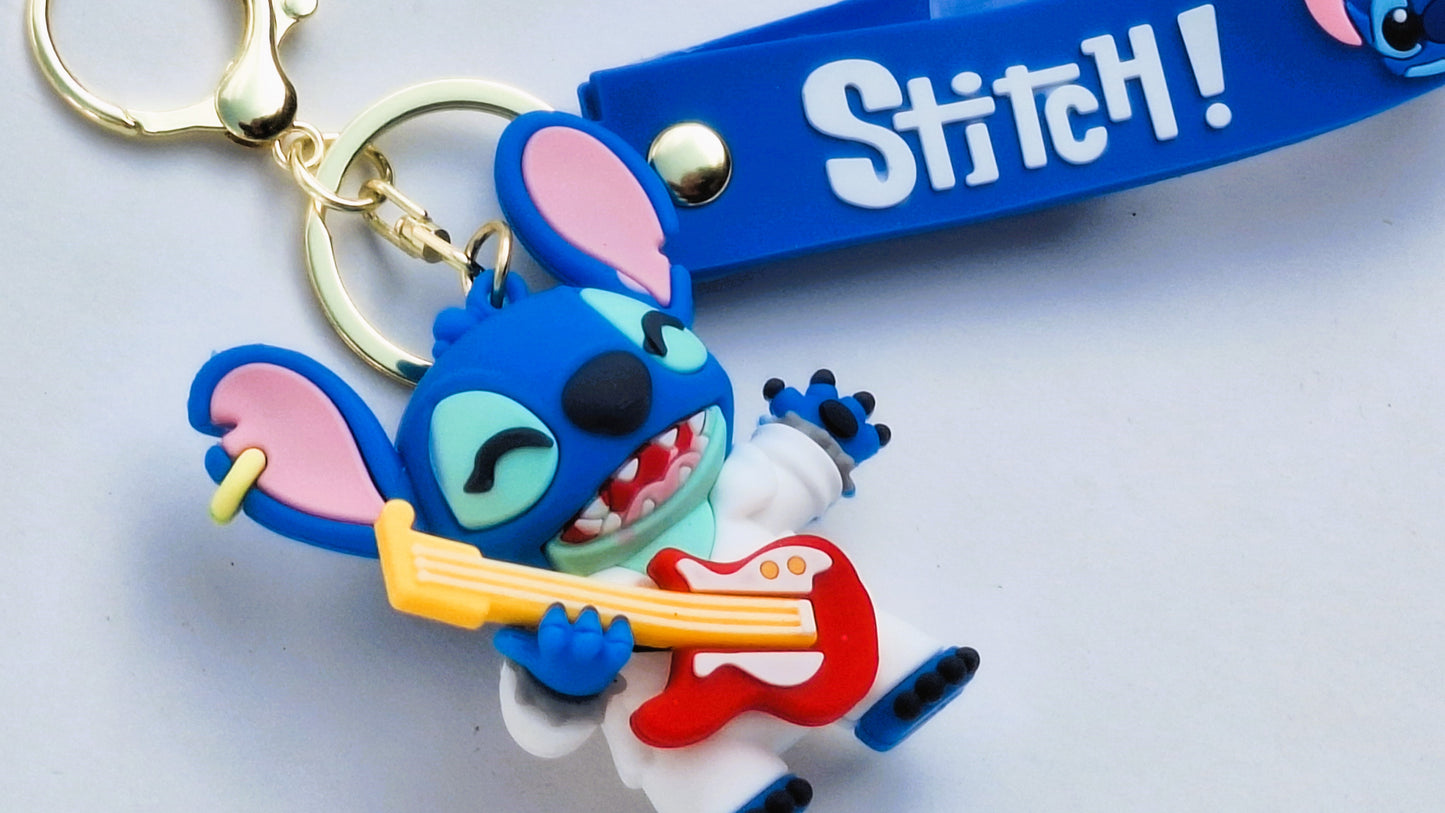 Llavero Colgante Stitch rockero