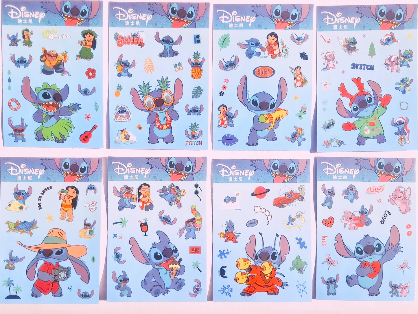 🎉 Stickers Stitch & Lilo – Pack Disney - 100 unid