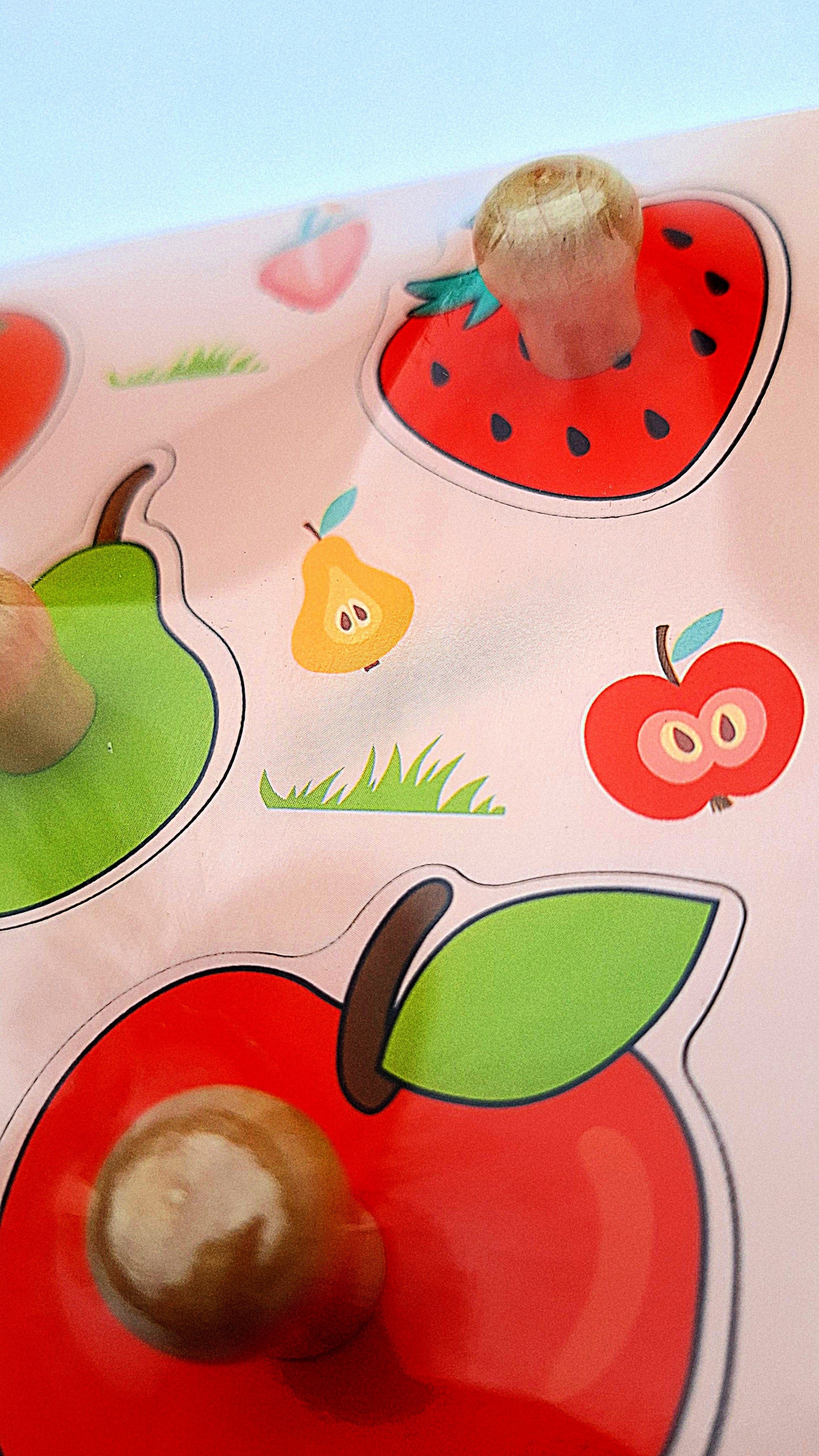 Rompecabezas de madera - Juguete didáctico - Frutas