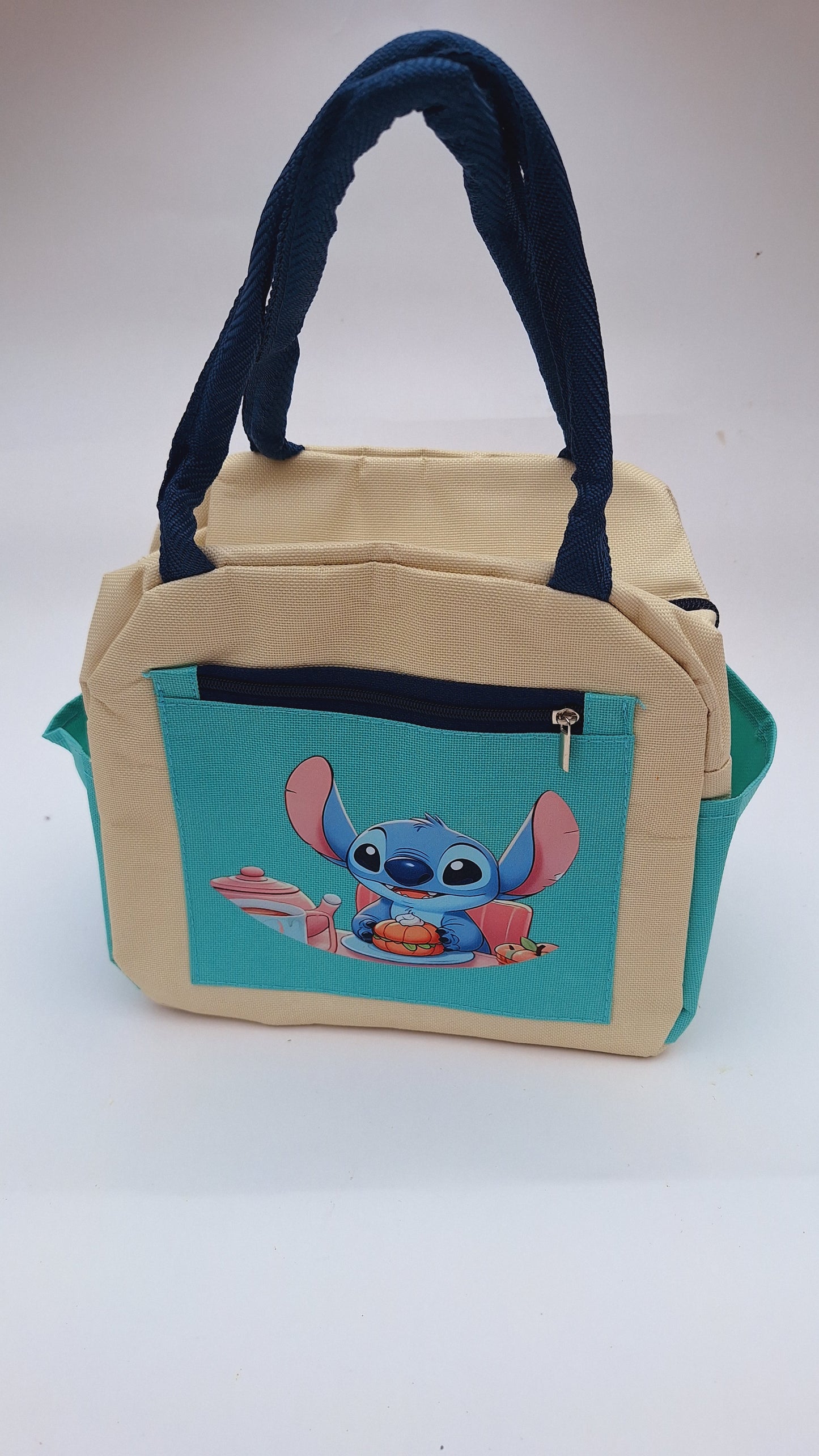 Lonchera térmica diseño Stitch - celeste