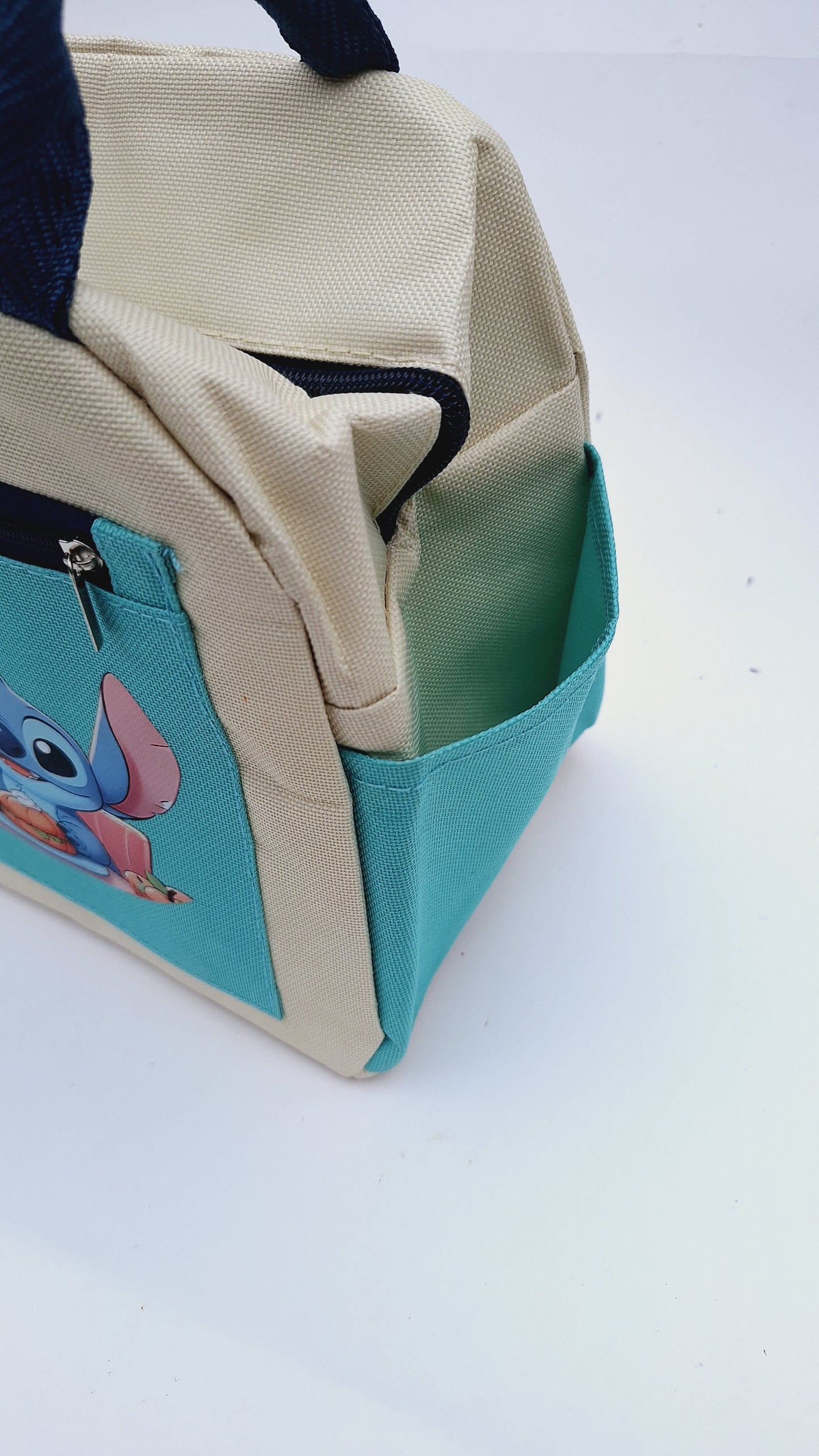Lonchera térmica diseño Stitch - celeste