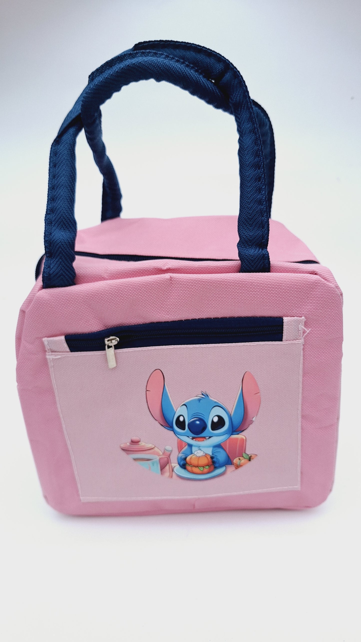 Lonchera térmica diseño Stitch - rosado