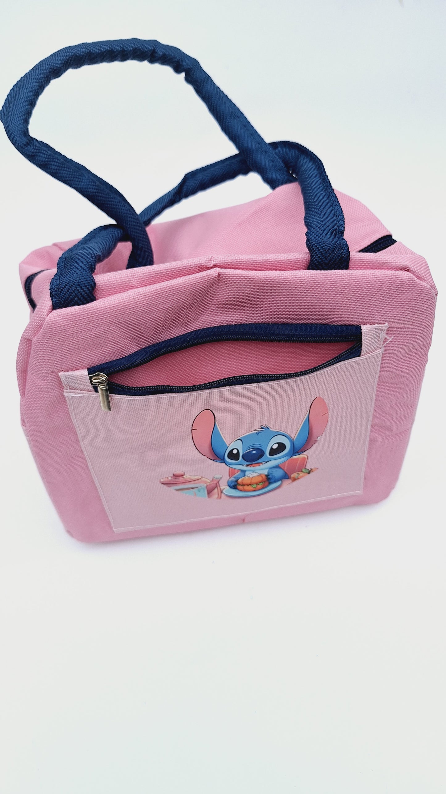 Lonchera térmica diseño Stitch - rosado
