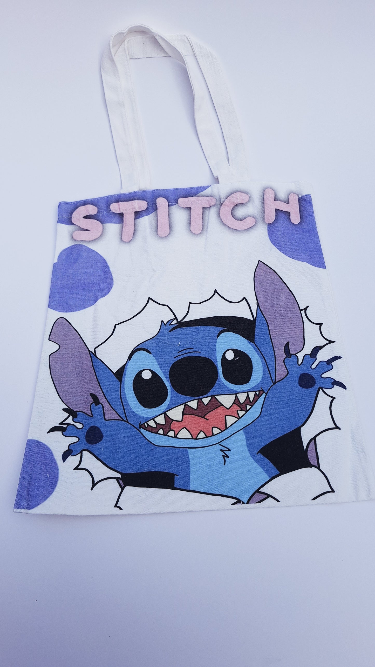 Bolso tote Stitch de lona – Diseño tierno y divertido | 2 Modelos disponibles