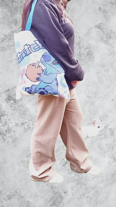 Bolso tote Stitch de lona – Diseño tierno y divertido | 2 Modelos disponibles