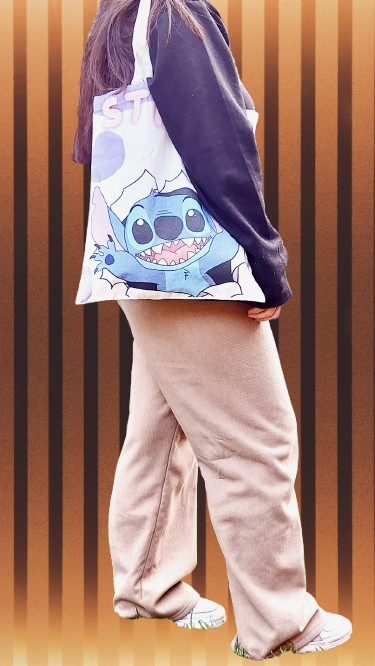 Bolso tote Stitch de lona – Diseño tierno y divertido | 2 Modelos disponibles