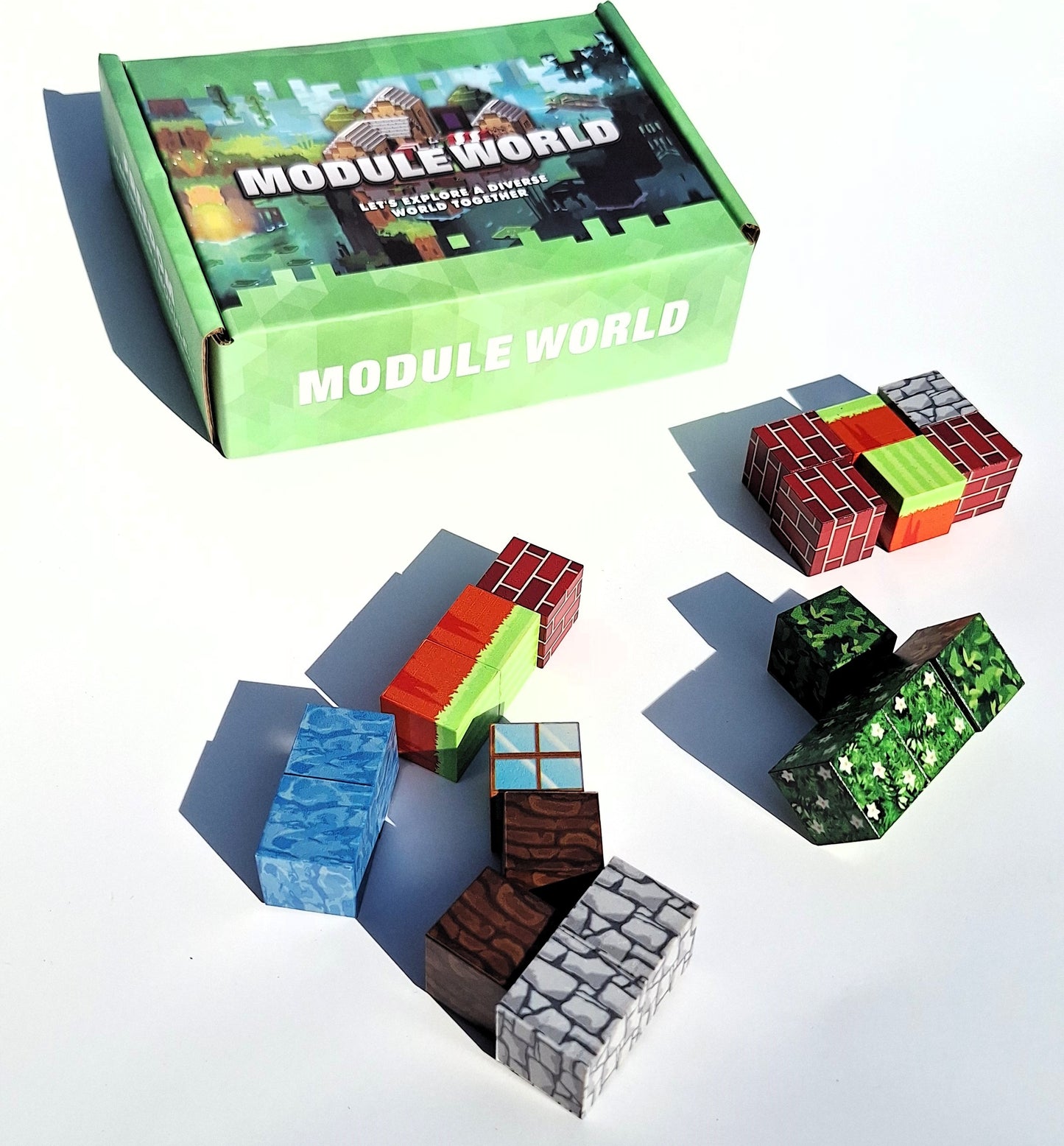 Set creativo cubos magnéticos – Inspirado en Minecraft - 50 piezas magnéticas