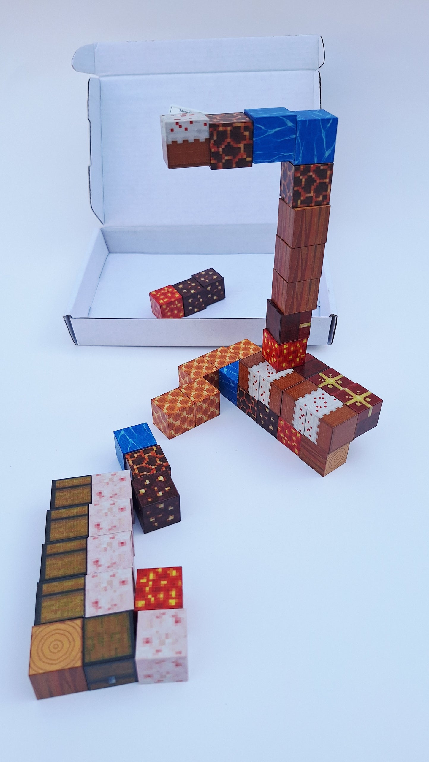 Set creativo cubos magnéticos – Inspirado en Minecraft - 50 piezas magnéticas