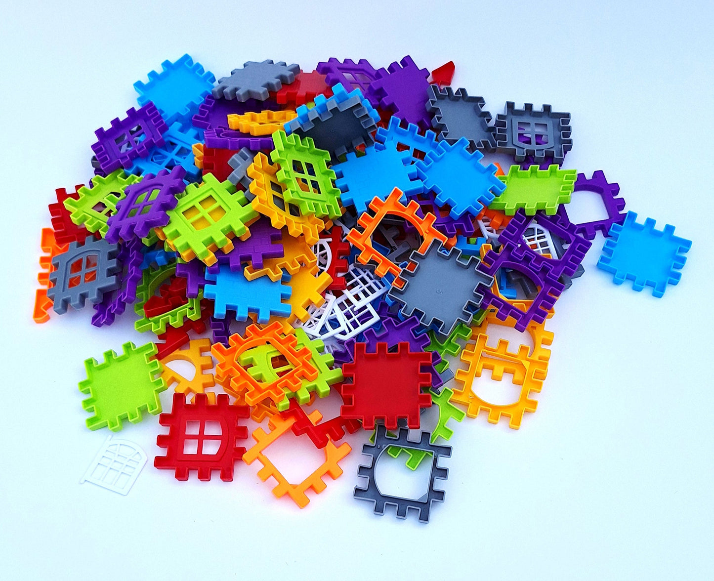 Set de 130 bloques didácticos de colores