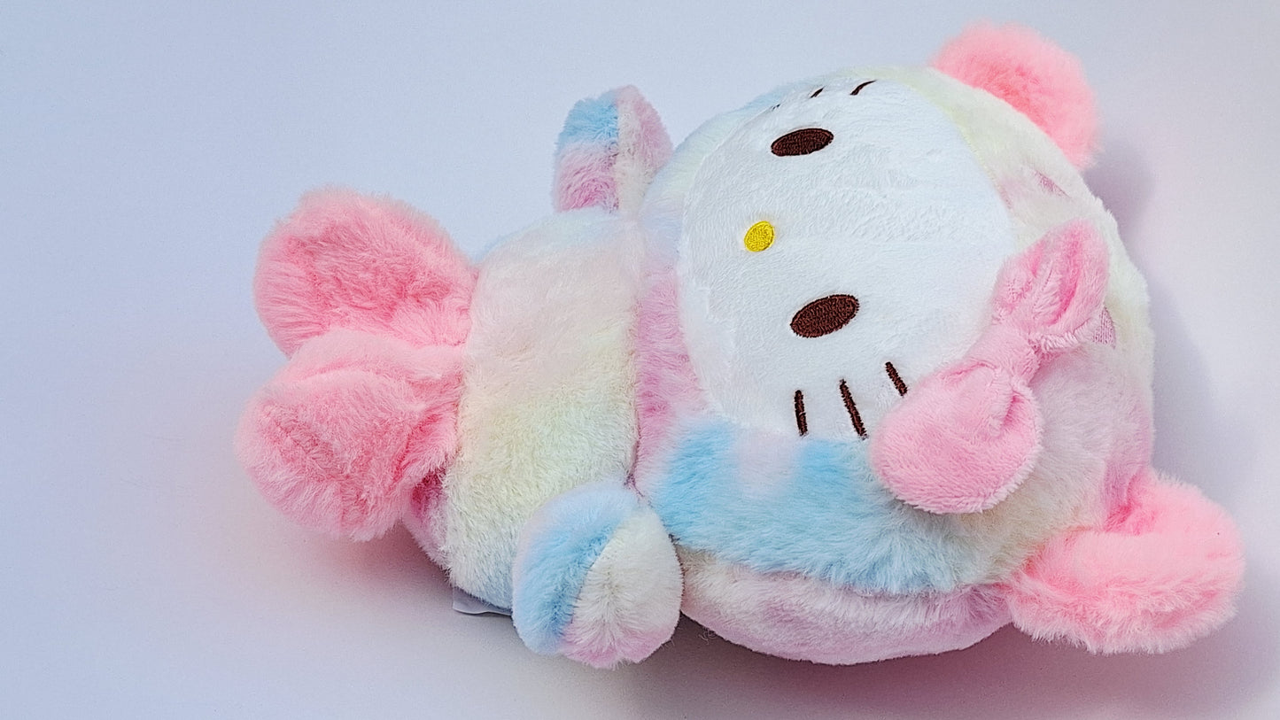 Peluche Hello Kitty Arcoíris - Pastel, suave y abrazable