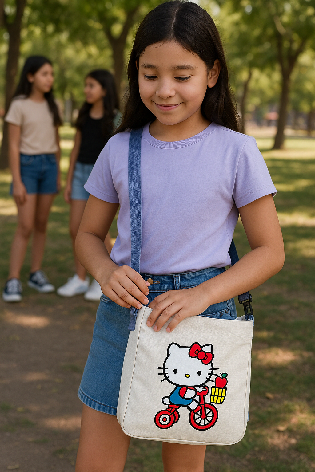 Bolso cruzado Hello Kitty Bicicleta