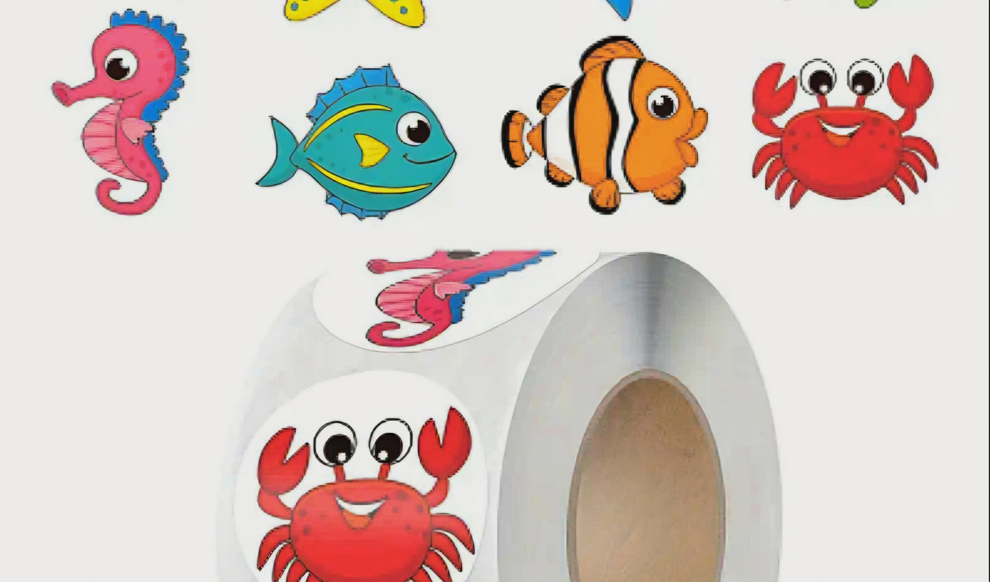 Stickers Vida Marina - 500 unidades