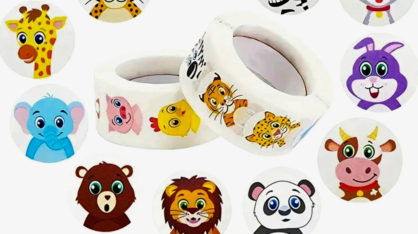 Stickers Animales de la Selva - 500 unidades
