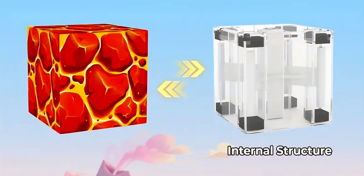 Set creativo cubos magnéticos – Inspirado en Minecraft - 50 piezas magnéticas