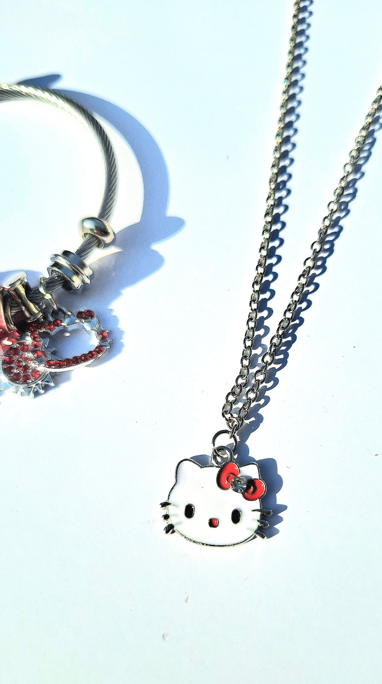 Set Hello Kitty Amor y Estilo – Pulsera + Collar