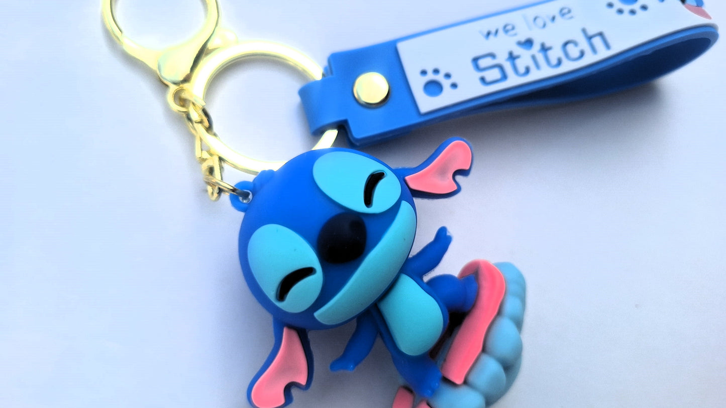 Llavero Stitch Surfista | Aventura vibrante