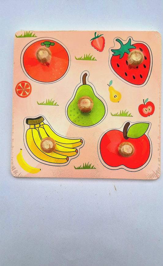 Rompecabezas de madera - Juguete didáctico - Frutas