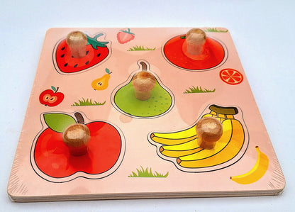 Rompecabezas de madera - Juguete didáctico - Frutas
