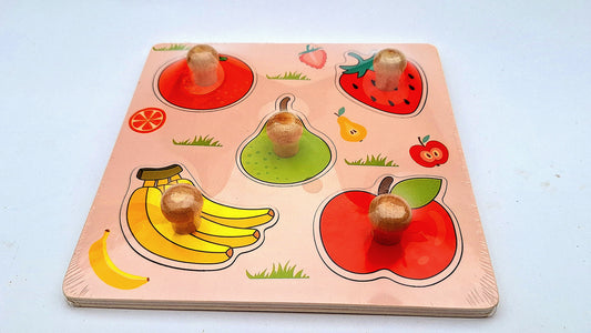 Rompecabezas de madera - Juguete didáctico - Frutas