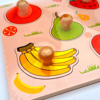 Rompecabezas de madera - Juguete didáctico - Frutas