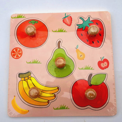Rompecabezas de madera - Juguete didáctico - Frutas