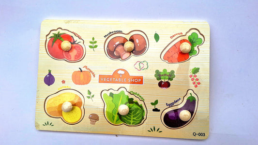 Didáctico de madera - Juguete educativo – Verduras