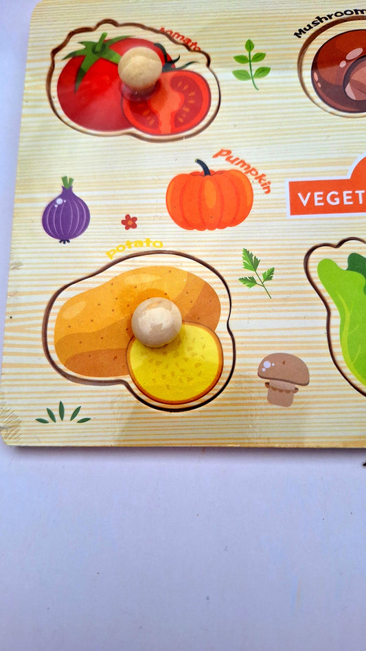 Didáctico de madera - Juguete educativo – Verduras