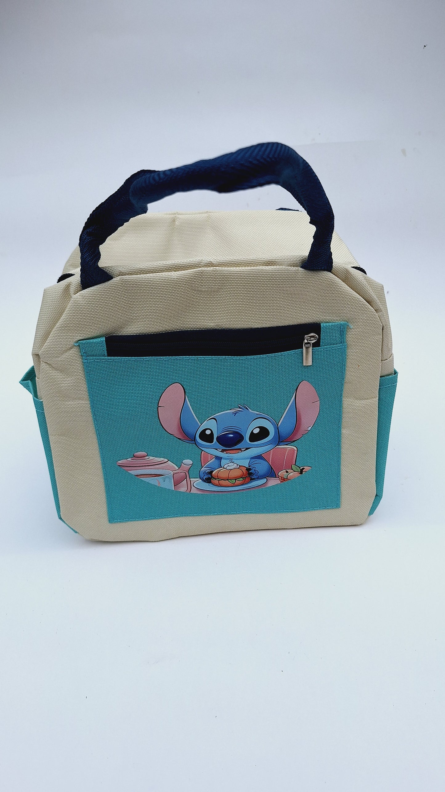 Lonchera térmica diseño Stitch - celeste