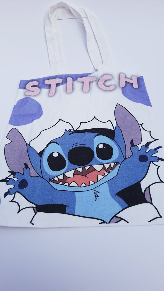 Bolso tote Stitch de lona – Diseño tierno y divertido | 2 Modelos disponibles