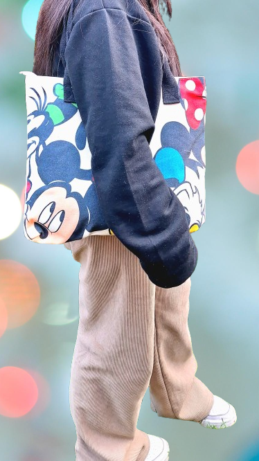 Bolso de hombro tipo Tote Personajes Disney -  Pluto c/forro