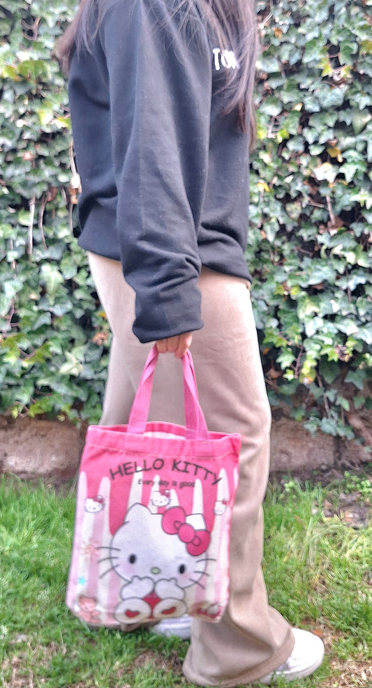 Bolso Tote Hello Kitty – Rosa- Kawaii y Práctico