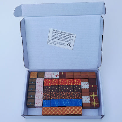 Set creativo cubos magnéticos  – Inspirado en Minecraft - 64 piezas magnéticas