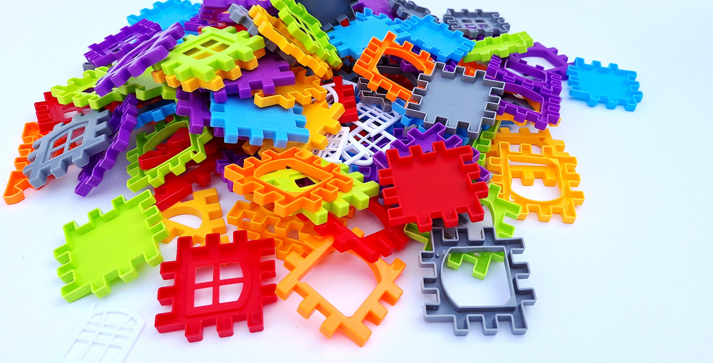 Set de 130 bloques didácticos de colores
