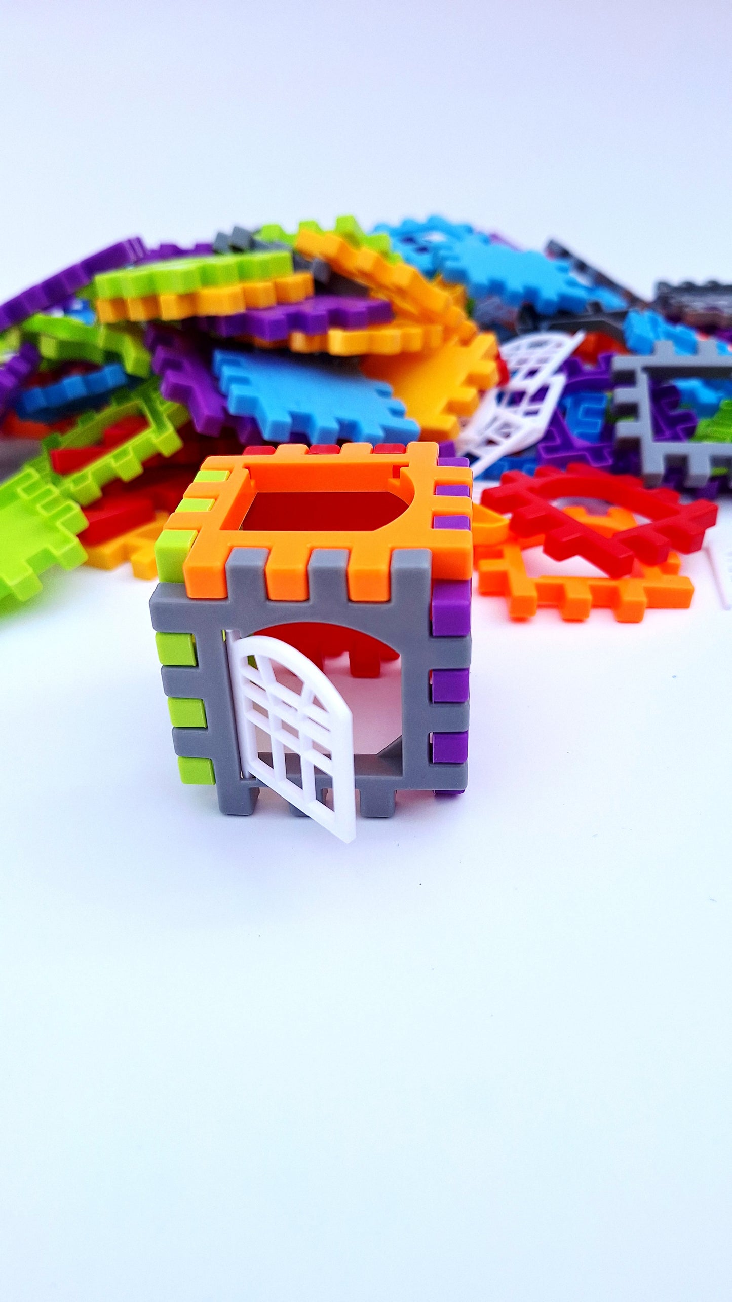 Set de 130 bloques didácticos de colores