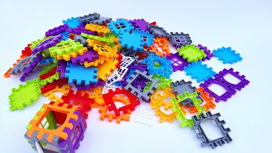 Set de 130 bloques didácticos de colores