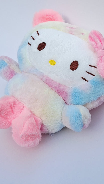 Peluche Hello Kitty Arcoíris - Pastel, suave y abrazable