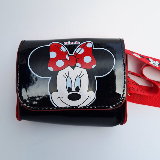 Mini bolso / porta celular Mickey y Minnie Mouse con correa