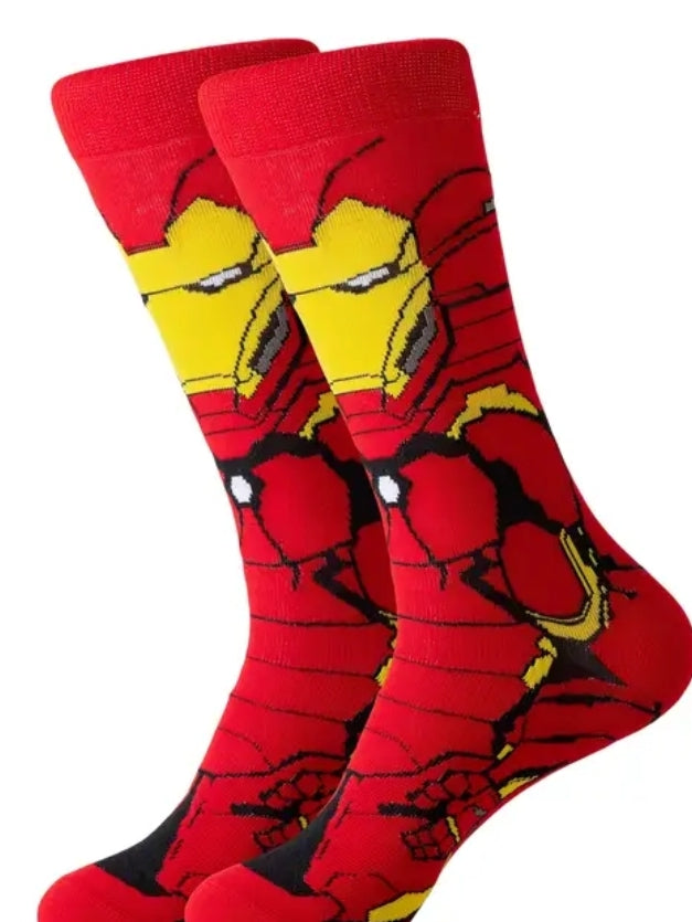 Calcetines Marvel estilo geek | Iron Man, Deadpool, Capitán América