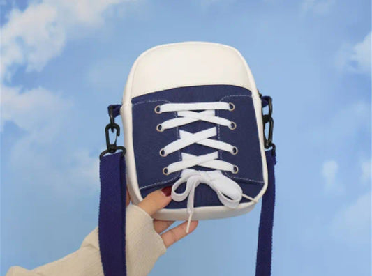 👜 Bolso bandolera diseño zapatilla – azul