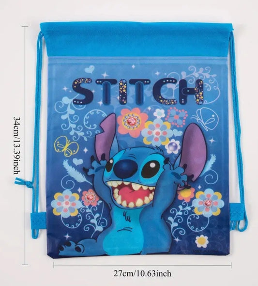 Mochila con cordón Stitch - azul