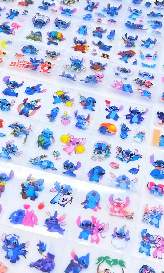 Stickers transparentes de Stitch – ¡Más de 300 diseños para decorar todo!