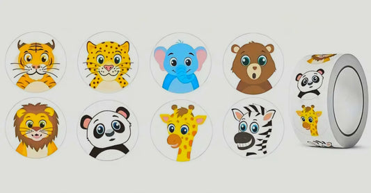 Stickers Animales de la Selva - 500 unidades