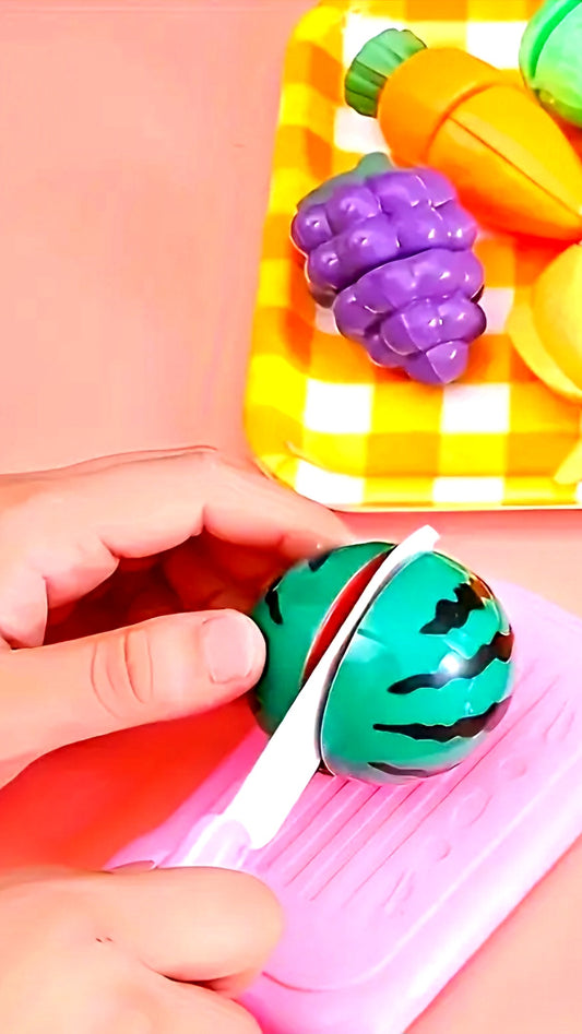 Set de fruras y verduras para mini chefs - Cortar, jugar y aprender con NicoTap