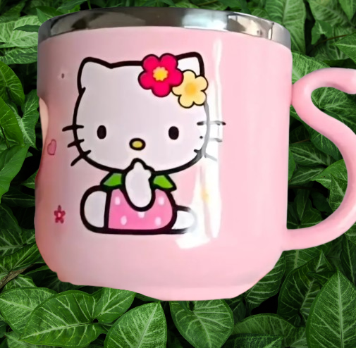 Taza Hello Kitty Acero Inoxidable con Tapa – 280 ml / 9,47 oz