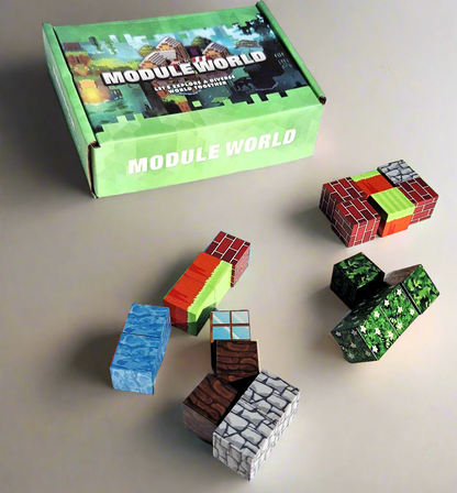 Set creativo cubos magnéticos  – Inspirado en Minecraft - 50 piezas magnéticas