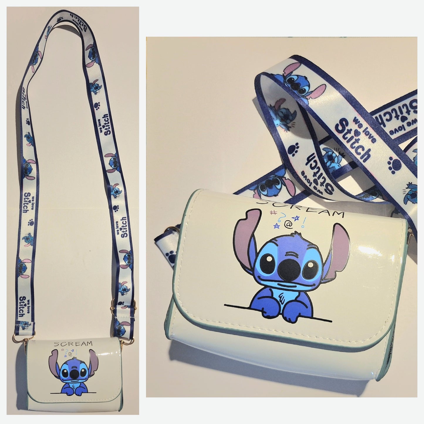 Bolso Bandolera Stitch "Scream" – Estilo Kawaii 💙